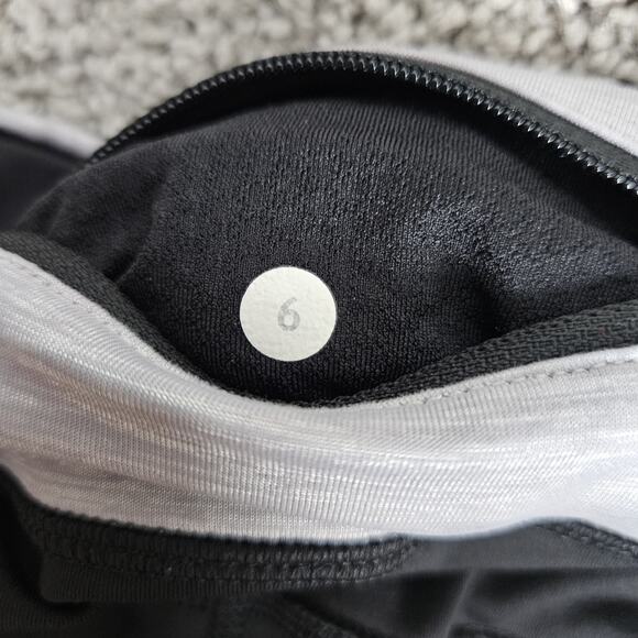 Lululemon Leggings Womens 6 Black Run Sun Sprinter Crop W6804S Activewear Gym - Picture 5 of 11